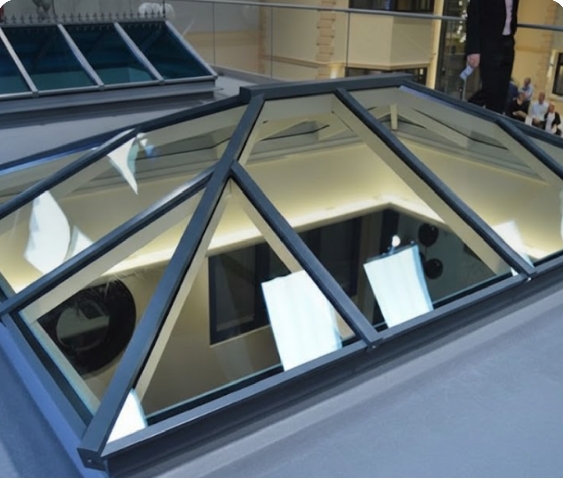 Clear Triangular Skylight Window