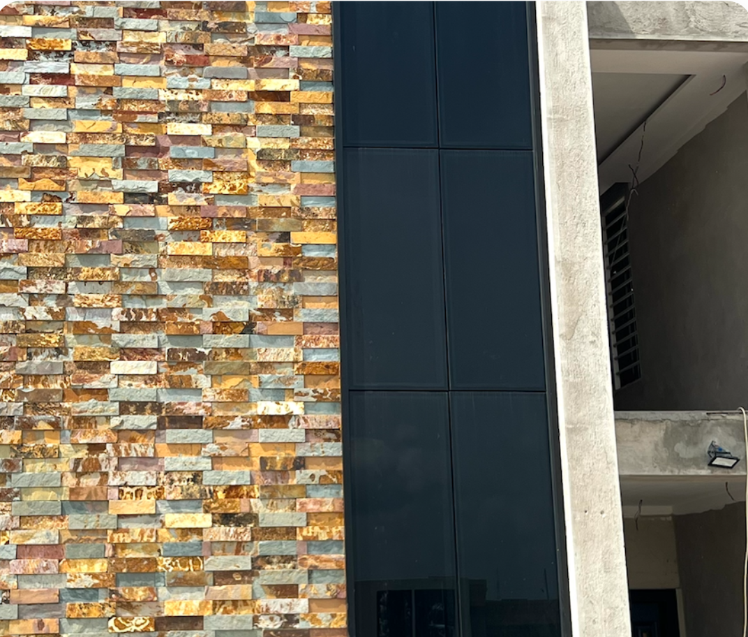 Luxury Double Row Tinted Wall Curtains Frame