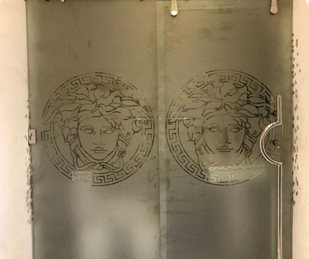 Decorative Sliding Shower Door